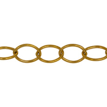 Load image into Gallery viewer, Chain by Foot. 14kt Gold Filled 8.9mm Width by 12.2mm Length, Smooth Cable Chain. Price per: 1 Foot.