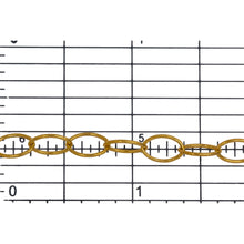 Load image into Gallery viewer, 14kt Gold Filled 5.5mm Width by 7.6mm Length, Smooth Oval Cable Chain. Price per: 1 Foot.