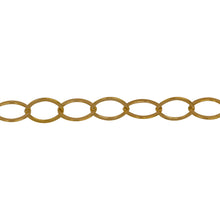 Load image into Gallery viewer, Chain by Foot. 14kt Gold Filled 5.4mm Width by 8.8mm Length, Flat Oval Cable Chain. Price per: 1 Foot.