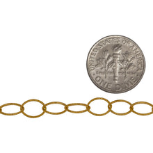 Load image into Gallery viewer, 14kt Gold Filled 5.5mm Width by 7.7mm Length, Twisted Oval Cable Chain. Price per: 1 Foot.