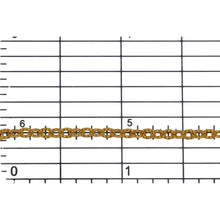 Load image into Gallery viewer, 14kt Gold Filled 2.50mm Width by 3.20mm Length, Corrugated Cable Chain. Price per: 1 Foot.