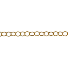 Load image into Gallery viewer, Chain by Foot. 14kt Gold Filled 3.7mm Width / Length Flat Circle Chain. Price per: 1 Foot.