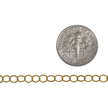 Load image into Gallery viewer, 14kt Gold Filled 3.7mm Width / Length Flat Circle Chain. Price per: 1 Foot.