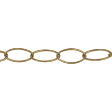Load image into Gallery viewer, Chain by Foot. 14kt Gold Filled 6.0mm Width by 12.0mm Length, Smooth Oval Cable Chain. Price per: 1 Foot.