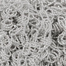 Load image into Gallery viewer, Sterling Silver Seven of 4.3mm Width by 7.3mm Length Twisted Rectangulars Connected to One of Smooth Rectangular with Four of 2.5mm Width by 5.5mm Length Twisted Circles hanging off Smooth Rectangular, Fancy Chain. Price per: 1 Foot.