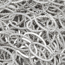 Load image into Gallery viewer, Sterling Silver 7.8mm Width by 13.0mm Length Flat and Twisted Oval Links, Cable Chain. Price per: 1 Foot.