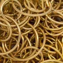 Load image into Gallery viewer, 14kt Gold Filled 9.70mm Width / Length Smooth Inner Circle and 16.50mm Width / Length Smooth Outer Circle, Double Circle Chain. Price per: 1 Foot.