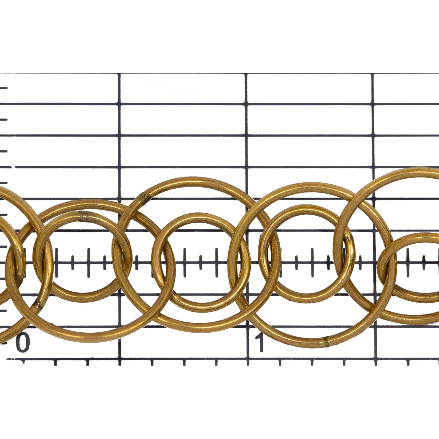 14kt Gold Filled 9.70mm Width / Length Smooth Inner Circle and 16.50mm Width / Length Smooth Outer Circle, Double Circle Chain. Price per: 1 Foot.