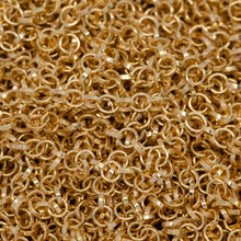 Load image into Gallery viewer, Sterling Silver - Gold Plated 1.80mm Width / Length Rolo Chain. Price per: 1 Foot.