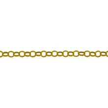 Load image into Gallery viewer, Chain by Foot. Sterling Silver - Gold Plated 2.70mm Width / Length Rolo Chain. Price per: 1 Foot.