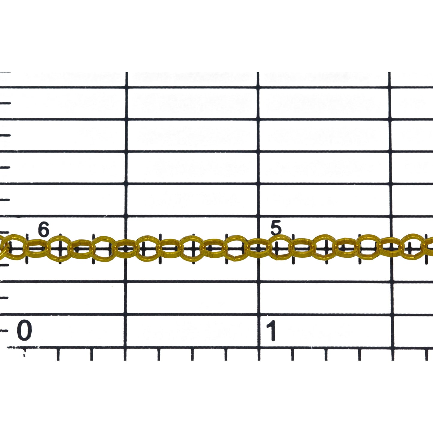 Sterling Silver - Gold Plated 2.70mm Width / Length Rolo Chain. Price per: 1 Foot.