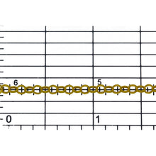 Load image into Gallery viewer, Sterling Silver - Gold Plated 2.70mm Width / Length Rolo Chain. Price per: 1 Foot.