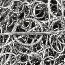 Load image into Gallery viewer, Sterling Silver Oxidized Fifteen 5.9mm by 7.8mm Smooth Cable Links Connected With 10.9mm by 33.6mm Figure 8 Link, Fancy Chain. Price per: 1 Foot.