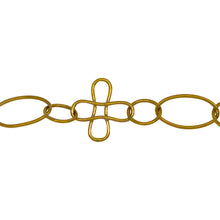 Load image into Gallery viewer, Chain by Foot. 14kt Gold Filled 14.0mm Width / Length Smooth Cross Link Connected With 7.8mm Smooth Circle Link And 8.0mm Width by 14.0mm Length Smooth Oval Link, Fancy Chain. Price per: 1 Foot.