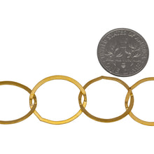 Load image into Gallery viewer, 14kt Gold Filled 17.5mm Width / Length, Flat Circle Chain. Price per: 1 Foot.