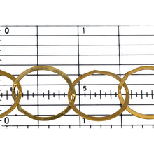 Load image into Gallery viewer, 14kt Gold Filled 17.5mm Width / Length, Flat Circle Chain. Price per: 1 Foot.