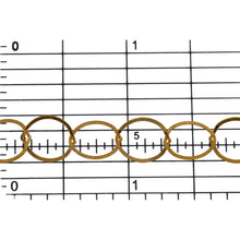 Load image into Gallery viewer, 14kt Gold Filled 9.5mm Width / Length, Flat Circle Chain. Price per: 1 Foot.
