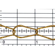 Load image into Gallery viewer, 14kt Gold Filled 10.6mm Width by 17.9mm Length, Pear Shaped Hammered Cable Chain. Price per: 1 Foot.