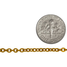Load image into Gallery viewer, 14kt Gold Filled 2.54mm Width by 3.0mm Length, Flat Cable Chain. Price per: 1 Foot.