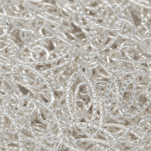 Load image into Gallery viewer, Sterling Silver Three of 2.4mm Width by 3.0mm Length Small Oval Links With Middle Small Oval Link being Corrugated One, Followed by 3.9mm Width by 7.8mm Length Large Corrugated Oval Link, Long and Short Chain. Price per: 1 Foot.