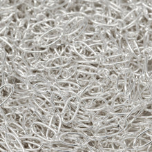 Load image into Gallery viewer, Sterling Silver 2.5mm Width by 5.2mm Length Larger Smooth Oval Link Followed by 1.8mm Width by 2.1mm Length Smaller Smooth Oval Link, Long and Short Chain. Price per: 1 Foot.