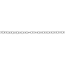Load image into Gallery viewer, Chain by Foot. Sterling Silver 1.4mm Width by 1.9mm Length, Smooth Cable Chain. Price per: 1 Foot.