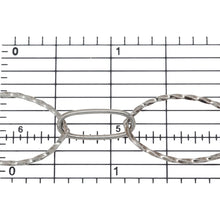Load image into Gallery viewer, Sterling Silver 17.5mm Width by 27.0mm Length Twisted Oval Link Followed by 7.3mm Width by 17.5mm Length Smooth Elongated Oval Link, Long and Short Chain. Price per: 1 Foot.