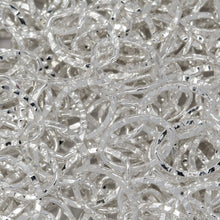 Load image into Gallery viewer, Sterling Silver 6.4mm Width by 8.8mm Length, Hammered Flat Oval Cable Chain. Price per: 1 Foot.