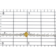 Load image into Gallery viewer, Sterling Silver 2.3mm Width by 3.0mm Length Flat Cable Chain With 3.2mm Width by 4.8mm Length Orange, Lemon Yellow, Lime Green CZ Beads Wire Wapped Every 2 Inches, Connected by 3.3mm Width/Length Smooth Open Ring, Gem Stone Chain. Price per: 1 Inch.