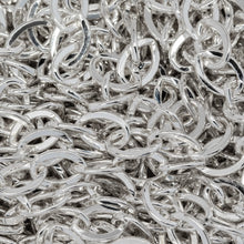 Load image into Gallery viewer, Sterling Silver 3.9mm Width by 5.4mm Length, Flat Cable Chain. Price per: 1 Foot.