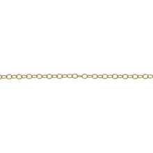 Load image into Gallery viewer, 14kt Gold Filled - Rose Gold 1.5mm Width by 2.0mm Length, Flat Cable Chain. Price per: 1 Foot.