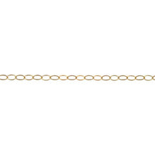 Load image into Gallery viewer, 14kt Gold Filled - Rose Gold 1.5mm Width by 2.0mm Length, Flat Cable Chain. Price per: 1 Foot.