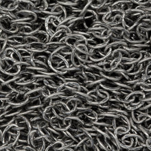 Load image into Gallery viewer, Sterling Silver Oxidized 2.5mm width by 3.6mm length, Hammered Cable Chain. Price per: 1 Foot.