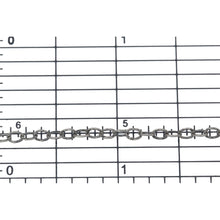 Load image into Gallery viewer, Sterling Silver Oxidized 2.5mm width by 3.6mm length, Hammered Cable Chain. Price per: 1 Foot.