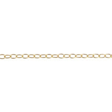 Load image into Gallery viewer, 14kt Gold Filled 0.90mm Width by 1.7mm Length, Smooth Elongated Cable Chain. Price per: 1 Foot.