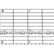 Load image into Gallery viewer, Sterling Silver 3.70mm Width by 5.00mm Length, Hammered Cable Chain. Price per: 1 Foot.