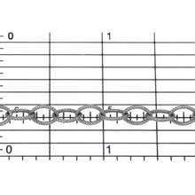 Load image into Gallery viewer, Sterling Silver Oxidized 5.1mm Width by 7.1mm Length, Textured Cable Chain. Price per: 1 Foot.