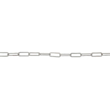 Load image into Gallery viewer, Chain by Foot. Sterling Silver 1.9mm Width by 5.1mm Length, Corrugated Elongated Cable Chain. Price per: 1 Foot.