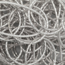 Load image into Gallery viewer, Sterling Silver Three of 19.0mm width / length, Twisted Circle Links Followed by 15.3 width by 32.4mm length Twisted Oval Links, Long and Short Chain. Price per: 1 Inch.