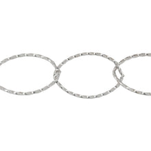 Load image into Gallery viewer, Chain by Foot. Sterling Silver 17.4mm Width by 26.8mm Length Twisted Wire, Oval Cable Chain. Price per: 1 Foot.