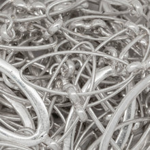 Load image into Gallery viewer, Sterling Silver 14.0mm Width by 27.0mm Length Flat Oval Link Followed by Six of 11.0mm Width by 24.6mm Length Rolo Oval Link Connected With 4.0mm Width By 8.2mm Length Figure 8 Link, Fancy Chain. Price per: 1 Foot.