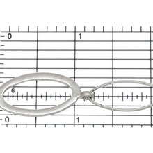 Load image into Gallery viewer, Sterling Silver 14.0mm Width by 27.0mm Length Flat Oval Link Followed by Six of 11.0mm Width by 24.6mm Length Rolo Oval Link Connected With 4.0mm Width By 8.2mm Length Figure 8 Link, Fancy Chain. Price per: 1 Foot.