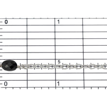 Load image into Gallery viewer, Sterling Silver Thirteen of 2.8mm Width by 4.0mm Length Flat Diamond Shaped Links With 5.0mm Width by 7.0 Length Yellow, White, Lime Green and Black CZ Wire Wrapped, Connected to Smooth Open Ring, Gem Stone Chain. Price per: 1 Inch.