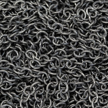 Load image into Gallery viewer, Sterling Silver Oxidized 2.17mm Width by 2.83mm Length, Corrugated Cable Chain. Price per: 1 Foot.