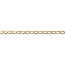 Load image into Gallery viewer, 14kt Gold Filled 1.6mm Width by 2.4mm Length, Flat Cable Chain. Price per: 1 Foot.