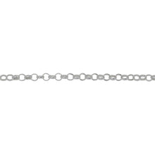 Load image into Gallery viewer, Chain by Foot. Sterling Silver 2.35mm Width / Length Circle Link, Rolo Chain. Price per: 1 Foot.