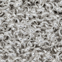 Load image into Gallery viewer, Sterling Silver 3.26mm Width / Length Circle Link, Rolo Chain. Price per: 1 Foot.