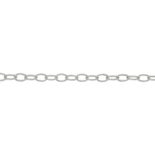 Load image into Gallery viewer, Chain by Foot. Sterling Silver 2.66mm Width by 4.08mm Length, Smooth Cable Chain. Price per: 1 Foot.
