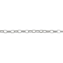Load image into Gallery viewer, Chain by Foot. Sterling Silver 2.5mm Width by 3.7mm Length, Oval Rolo Chain. Price per: 1 Foot.