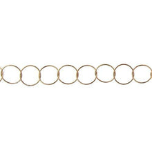 Load image into Gallery viewer, 14kt Gold Filled 9.80mm Width / Length, Smooth Circle Chain. Price per: 1 Inch.